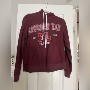 Maroon longboat key hoodie